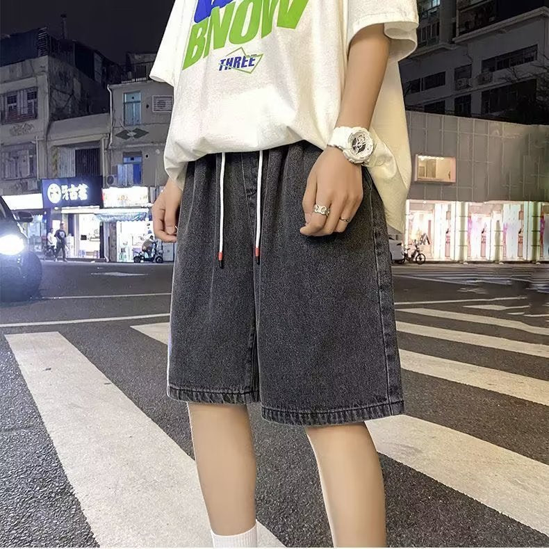 Men's Distressed Denim Shorts