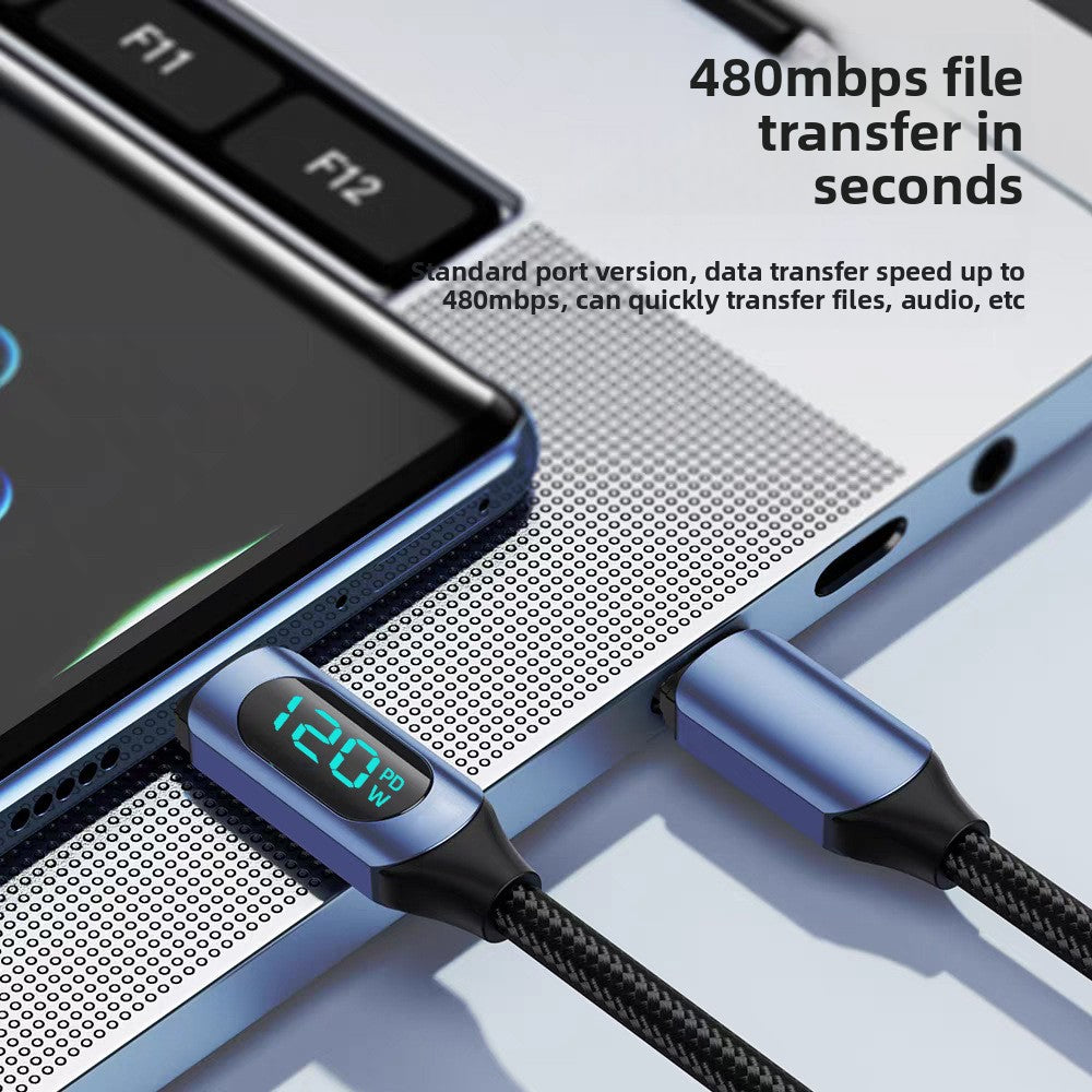 120W Fast Charging USB Type-C Cable