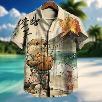 Digital Print Short-Sleeve Shirt