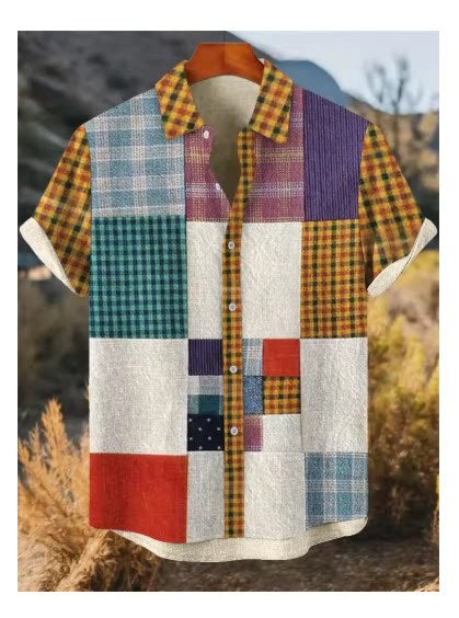 Digital Print Short-Sleeve Shirt