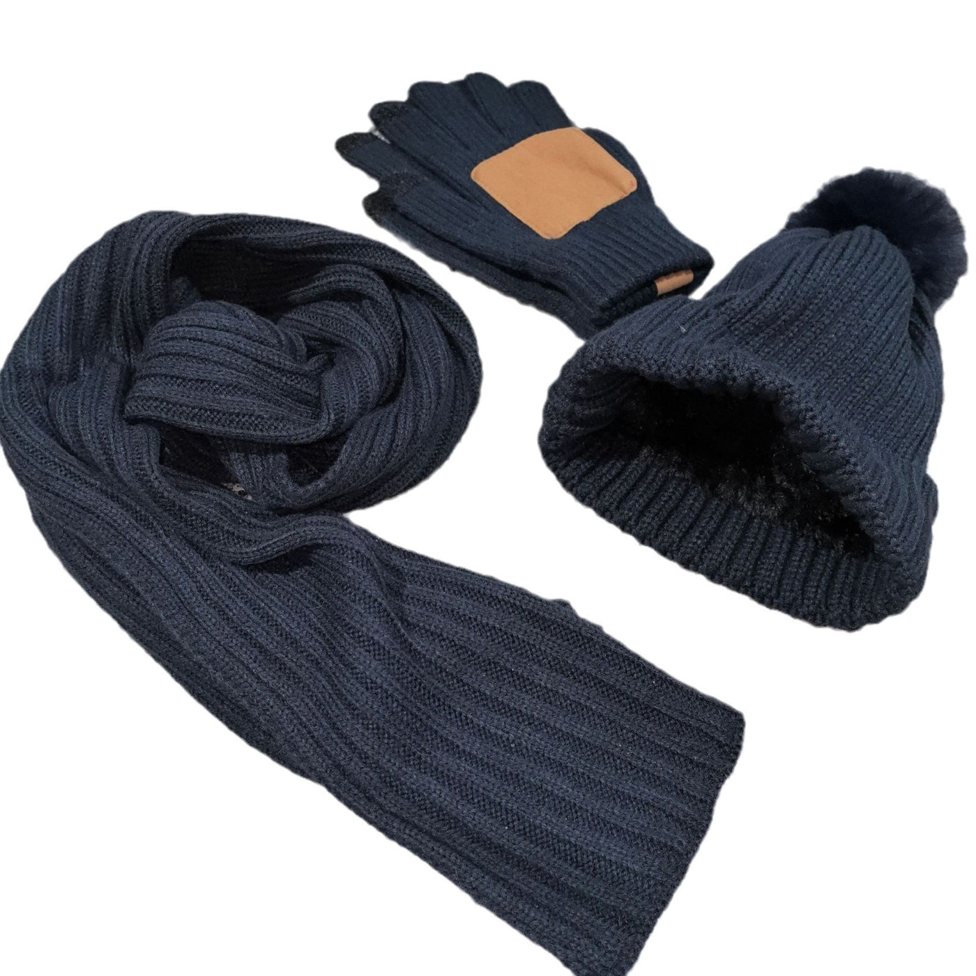 Knit Hat, Scarf & Glove Set
