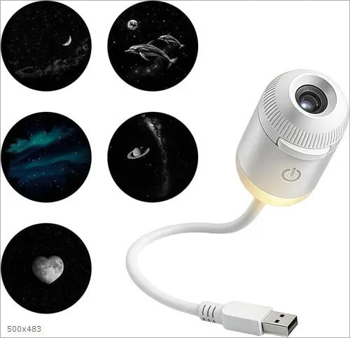 USB Star Projection Night Light