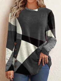 Printed Cashmere Blend Tee