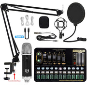 Professional V10XPRO Live Sound Card with Microphone