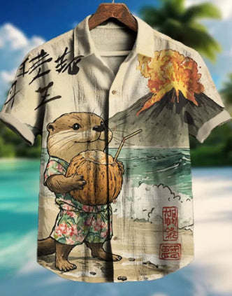 Digital Print Short-Sleeve Shirt