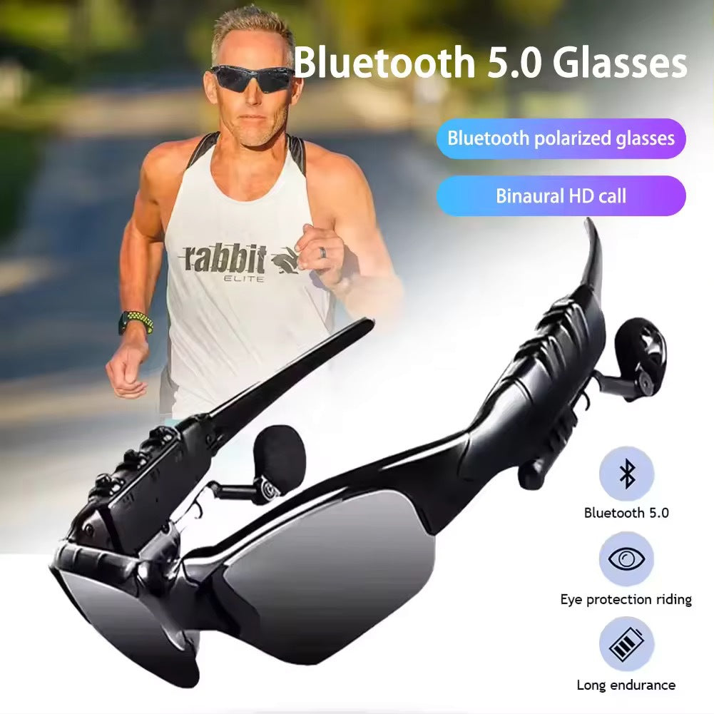 Bluetooth Glasses Headset with Stereo Sound and Polarized Lenses