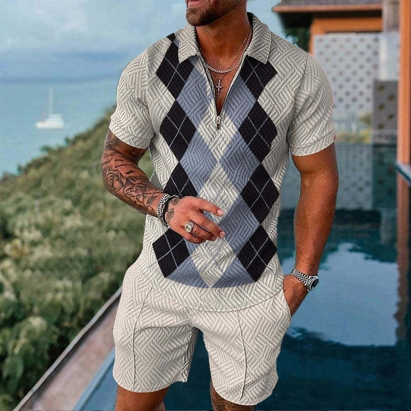 Polo & Shorts Two-Piece Set