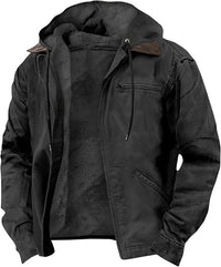 Mens Fleece-Lined Hooded Jacket