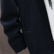 Mens Gradient Fleece Lined Hooded Cardigan