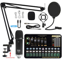 Professional V10XPRO Live Sound Card with Microphone