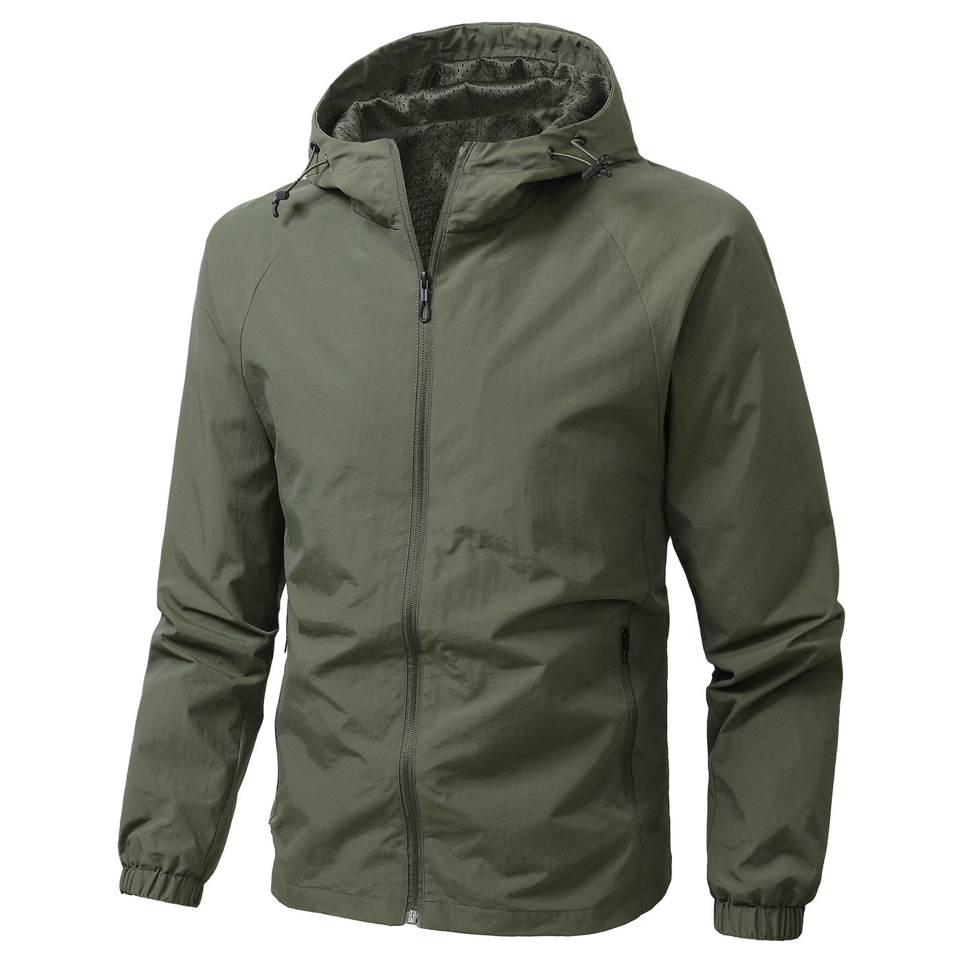 Mens Lightweight Waterproof Hooded Jacket