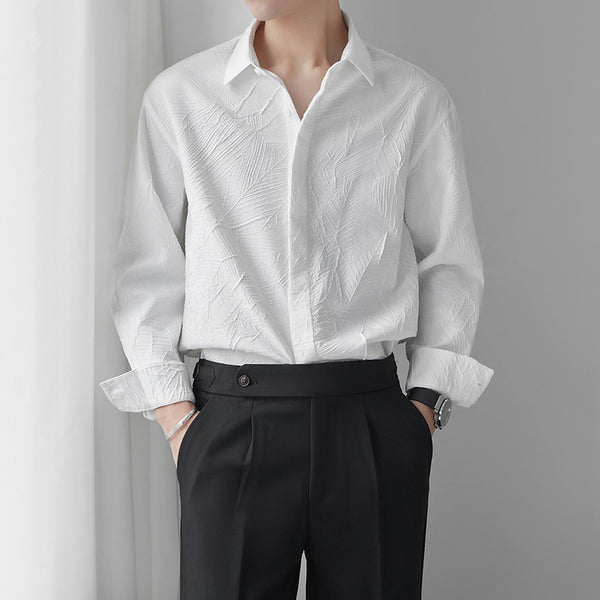 Jacquard Square-Collar Cardigan