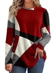 Printed Cashmere Blend Tee