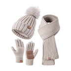 Beige with leather palms and no logo