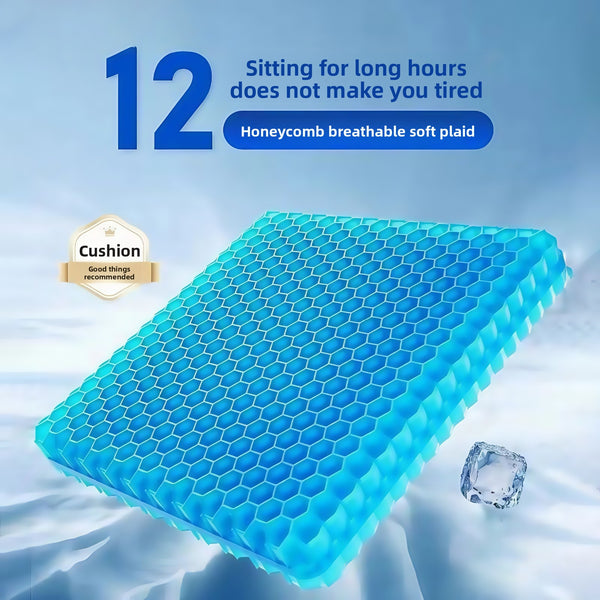Enhanced Cooling Gel Seat Cushion with Honeycomb Design