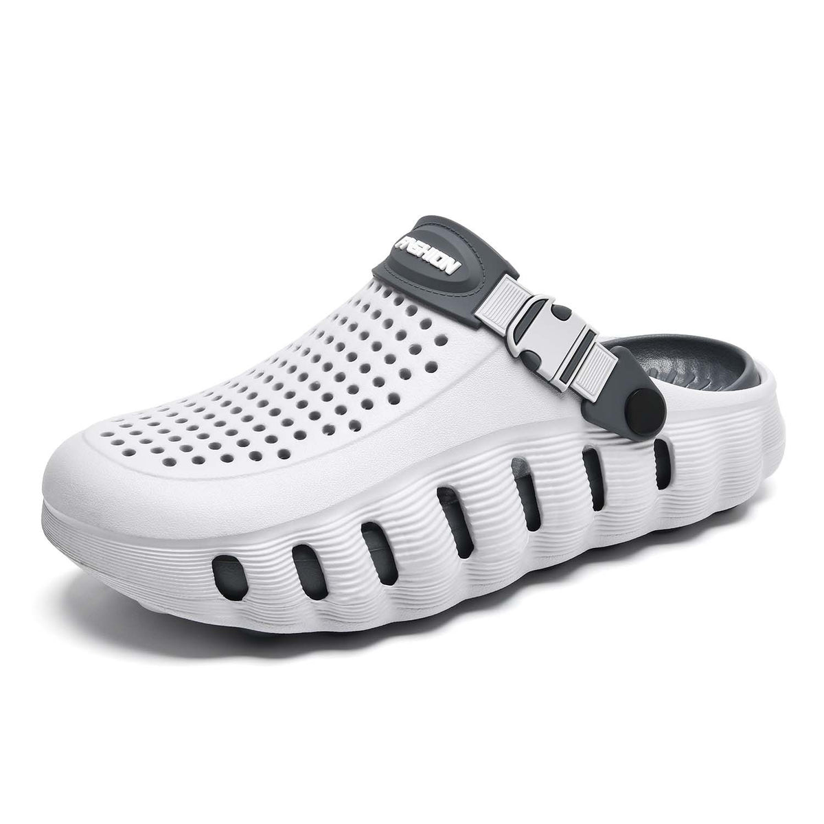 Cushioned Perforated Slide Sandals