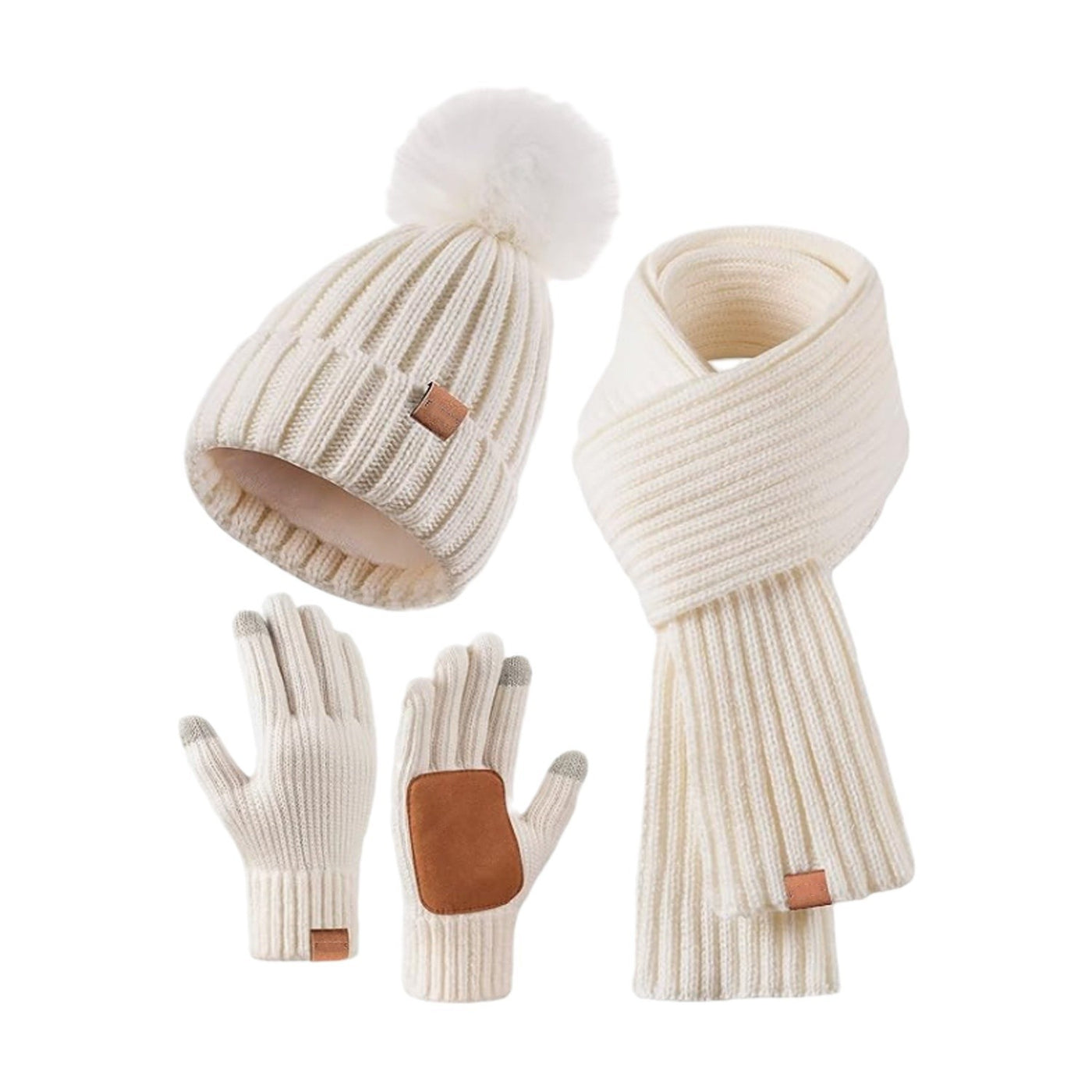Knit Hat, Scarf & Glove Set