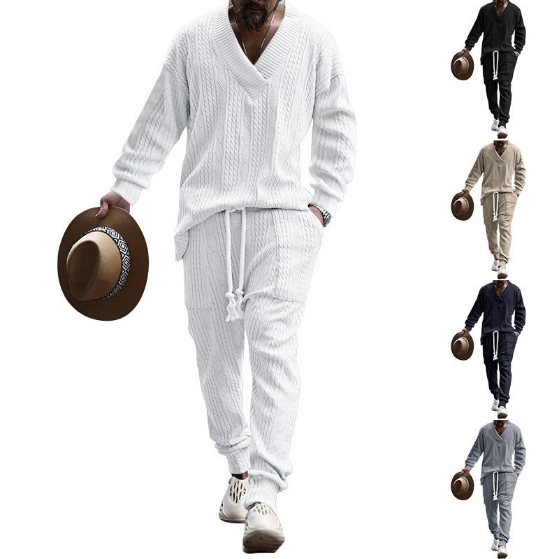 Nexus Arc Jacquard Knit Two-Piece Set