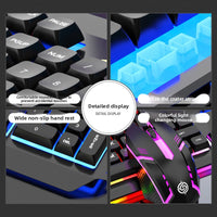 Mechanical Feel Keyboard and Mouse Set with Backlit Keys