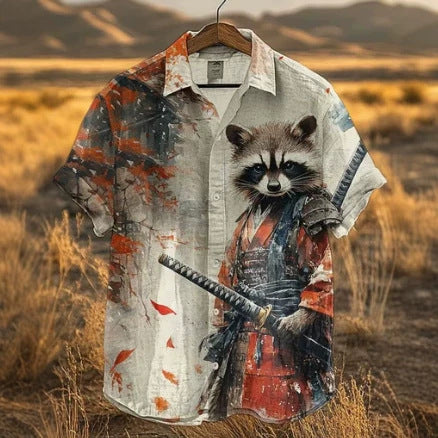 Digital Print Short-Sleeve Shirt