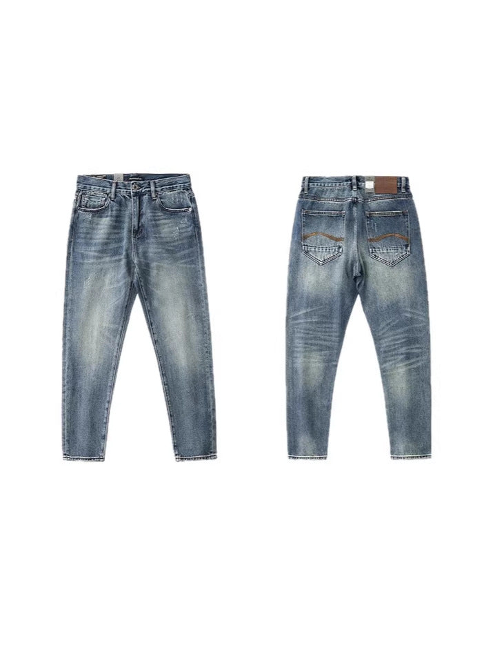 Retro Straight-Fit Denim Jeans