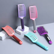 Hairdressing comb, ribbed comb