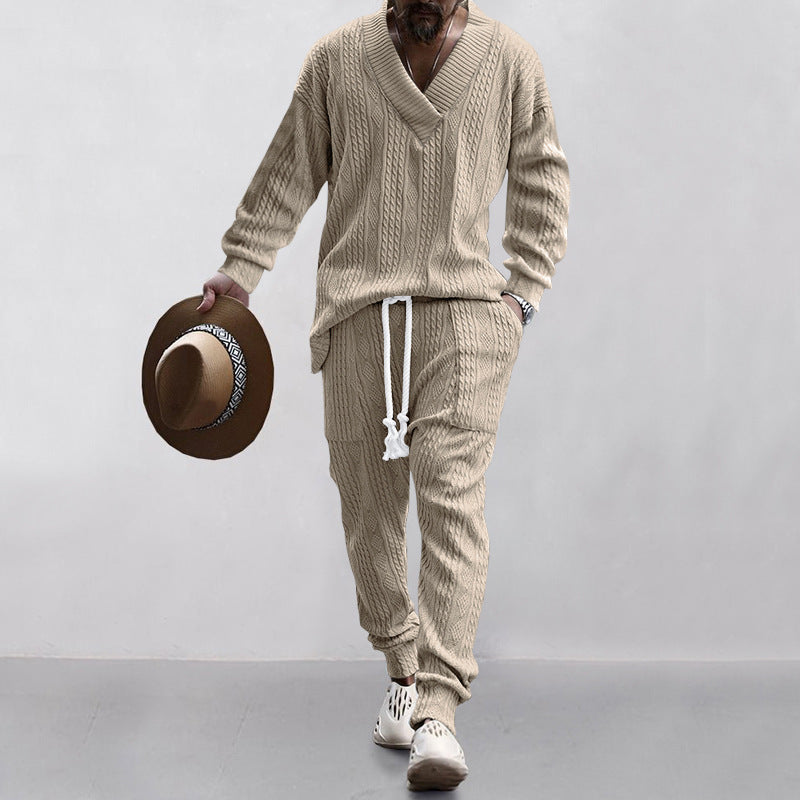 Nexus Arc Jacquard Knit Two-Piece Set