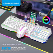 Mechanical Feel Keyboard and Mouse Set with Backlit Keys