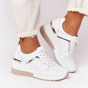 Women's Mesh Lace-Up Casual Sneakers