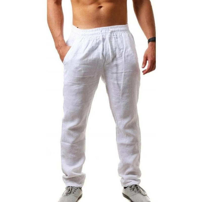 Men's Cotton Linen Sports Pants