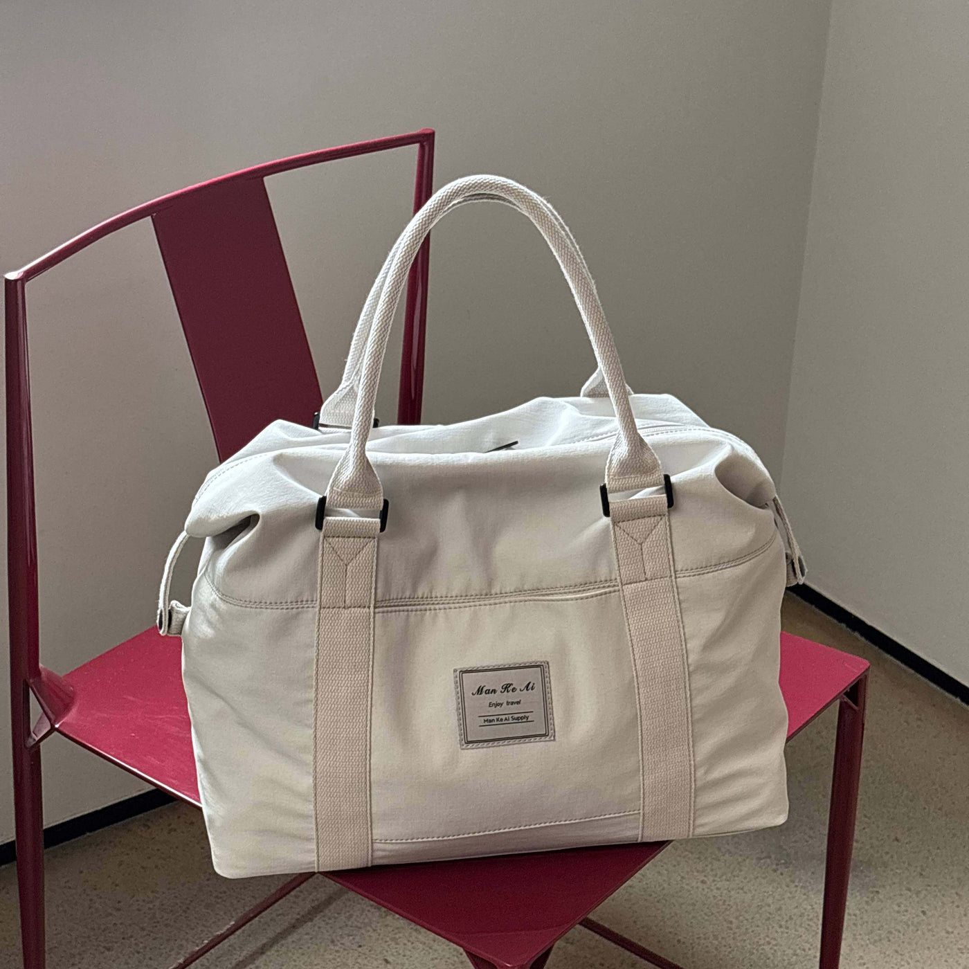 Large Capacity Travel Tote Bag with Multiple Pockets