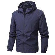 Mens Lightweight Waterproof Hooded Jacket
