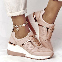 Women's Mesh Lace-Up Casual Sneakers