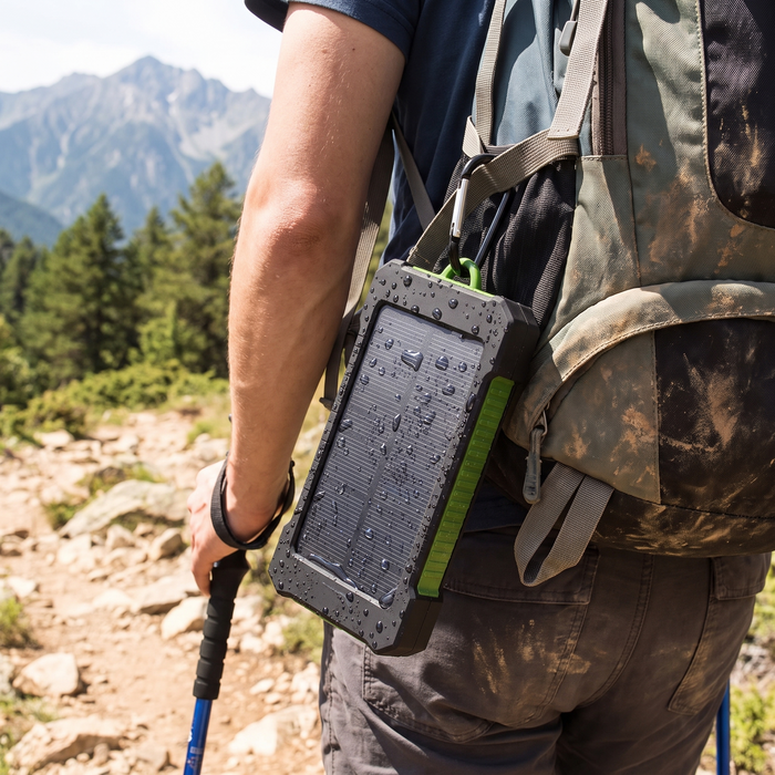 Solar-Powered Portable Power Bank