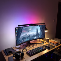 Clip-on monitor ambient light bar - lifestyle