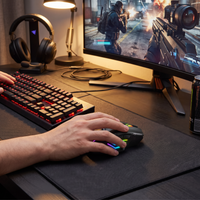 Wireless Gaming Mouse with Silent Click and RGB Lighting - lifestyle